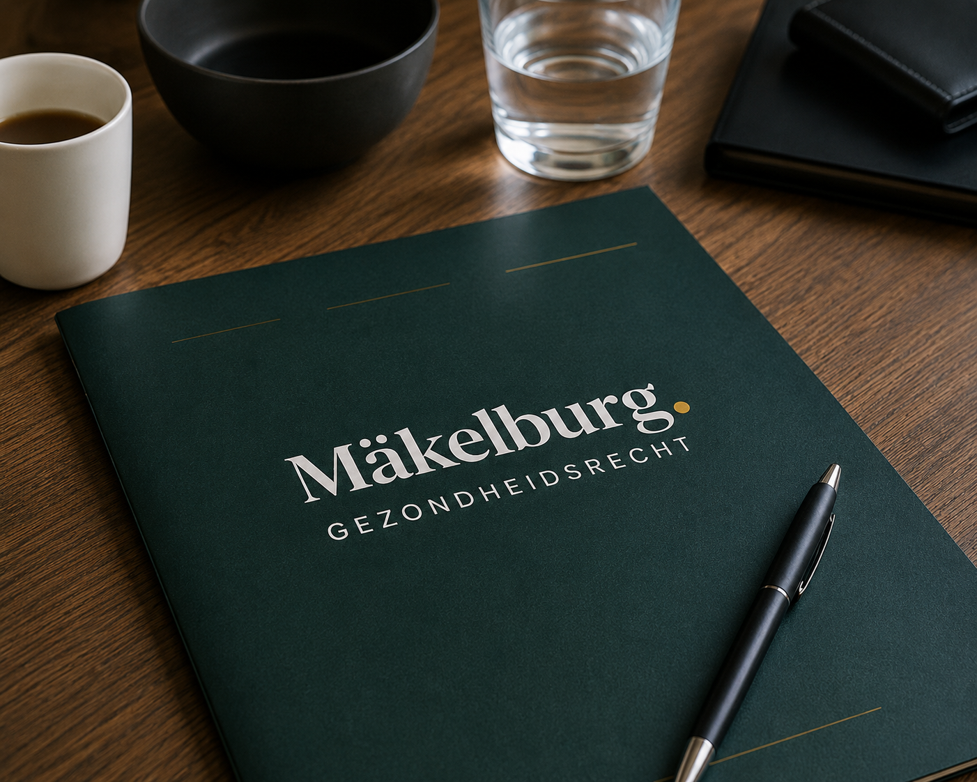Mäkelburg brochure op bureau